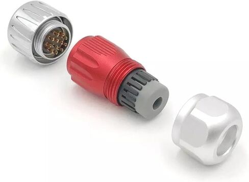 12 pin power signal connector male and female socket waterproof metal in Saudi Arabia