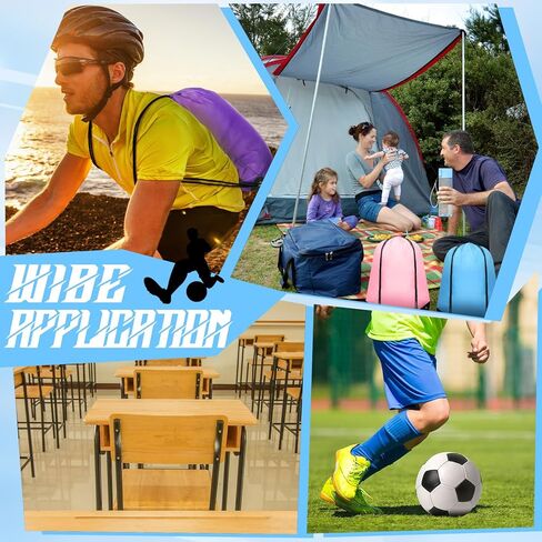 Honeydak 24 Pcs 17 oz Plastic Water Bottles Bulk and Drawstring Backpack Set Reusable Flip Top Leakproof Water Bottles with Handle for Adults Sports Gym Travel Party Outdoor End of Year Gifts in Saudi Arabia
