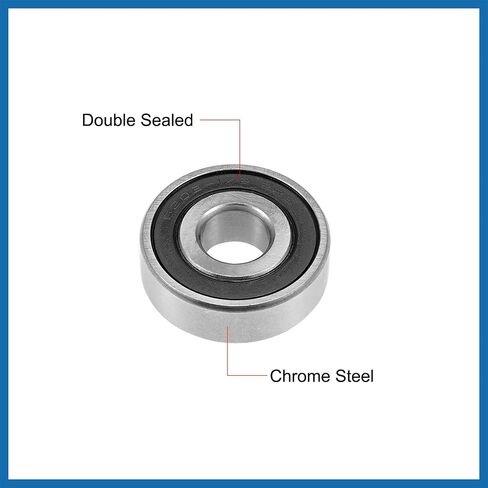 6202-12-2RS Deep Groove Ball Bearing 12x35x11mm Double Sealed Chrome Steel Z2 Lever Bearings Item Replacement in Saudi Arabia
