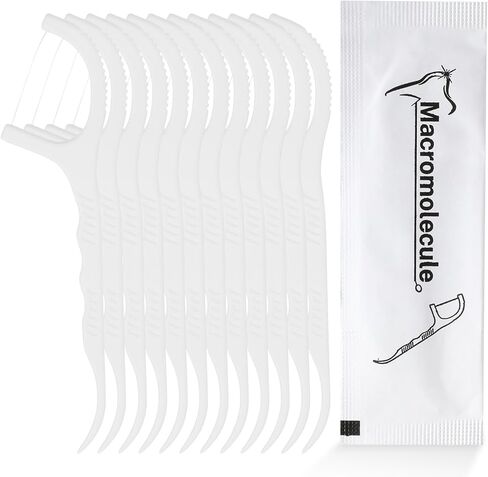 Kifmurase 1000 Pcs Individually Wrapped Floss Picks Bulk Dental Floss Picks Flossers for Adult Travel & Daily Use, Oral Teeth Clean Tight Space Deep Cleaning Plaque Remover (White) in Saudi Arabia