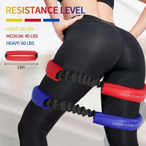 Hip & Core System, Resistance Loop to Stretch, Core Fitness Glute Workout Bands in Kuwait