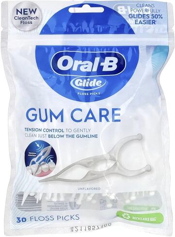 Oral-B Glide Gum Care Floss Picks, 30 Each (Value Pack of 7) in Saudi Arabia