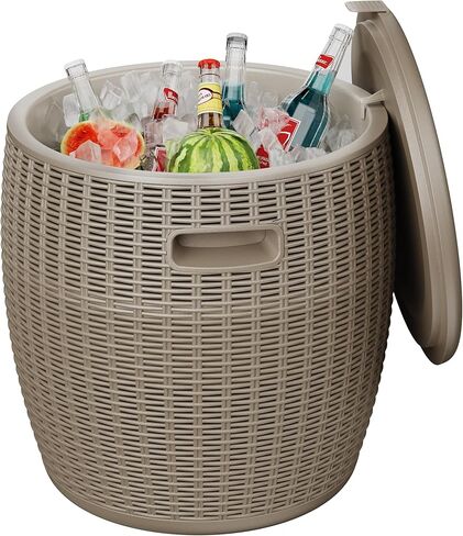 Resin Ice Bucket – Insulated Outdoor Bar Cooler, Leakproof Ice Chest for Patio, Poolside & Camping in Saudi Arabia