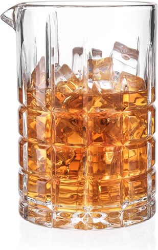 Cocktail Mixing Glass, 18.5oz Crystal Mixing Glass, Thick Bottom Bar Stirring for Whiskey Manhattan Martini in Saudi Arabia