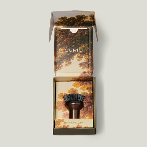 Curio Home Goods Ionic Palm Brush, Magnetized to Stand Upright, Stainless Steel with Replaceable Head, Bronze in Saudi Arabia