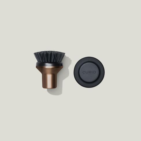 Curio Home Goods Ionic Palm Brush, Magnetized to Stand Upright, Stainless Steel with Replaceable Head, Bronze in Saudi Arabia