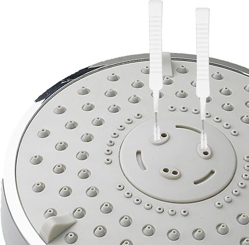80pcs Shower Head Cleaner Tools, Including 30 Cleaning Brushes & 50 Shower Showerhead Hole Brushes Practical Unclogger Anti Clogging Tools for Small Holes Sink Gaps Bathroom (Red, White) in Saudi Arabia