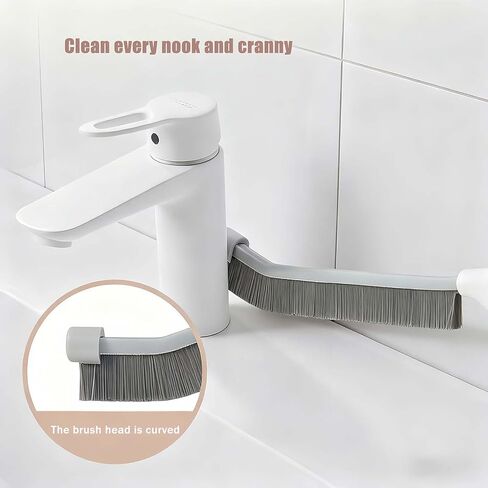 9-Piece Crevice Cleaning Brush Set, Hard Bristle Gap Scrubber Tools, Stiff Nylon Detail Brushes for Window Tracks, Bathroom Grout, Blenders & Kitchen Sink Detailing, Zero Cross-Contamination in Saudi Arabia