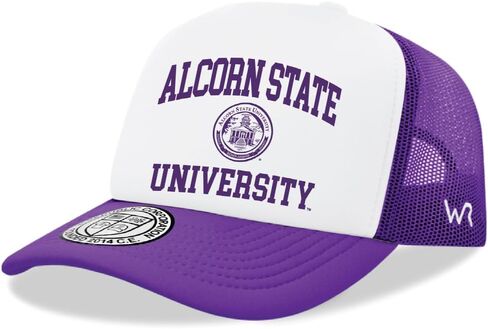 W Republic Alcorn State University Braves Seal Hat - White in Saudi Arabia