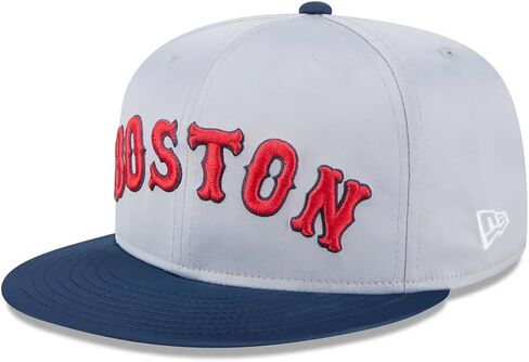 قبعة New Era Boston Red Sox 59FIFTY Satin ذات لونين ورقعة جانبية، قبعة (الولايات المتحدة، رقمية، 7 1/4، رمادي أزرق أخضر) in Saudi Arabia