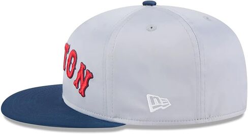 قبعة New Era Boston Red Sox 59FIFTY Satin ذات لونين ورقعة جانبية، قبعة (الولايات المتحدة، رقمية، 7 1/4، رمادي أزرق أخضر) in Saudi Arabia