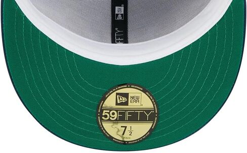 قبعة New Era Boston Red Sox 59FIFTY Satin ذات لونين ورقعة جانبية، قبعة (الولايات المتحدة، رقمية، 7 1/4، رمادي أزرق أخضر) in Saudi Arabia