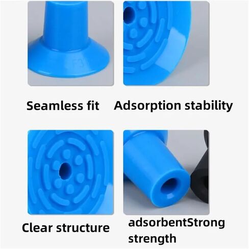 Open Bag Vacuum Suction Cup F18 22 26 33 Mechanical arm Industrial Pneumatic Accessory Silicone Nozzle(Royal Blue) in Saudi Arabia