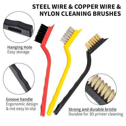 3D Printer Nozzle Cleaning Kit, 28Pcs 3D Printing Tool Kit Includes 10 Needle Cleaner Tools with Storage Box, 10 0.4mm Nozzles, 1 Tweezer, 3 Brushes, 1 L-Shaped Wrench, 2 Removal Scrapers in Kuwait