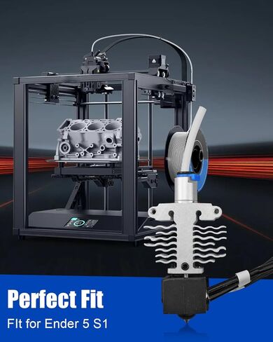 مجموعة كاملة للنهاية الساخنة للفوهة تناسب Creality Ender 5 S1 3D Printer Extruder Hotend، درجة حرارة عالية وسرعة عالية وفوهة كاملة لرأس الطباعة Hotend in Saudi Arabia