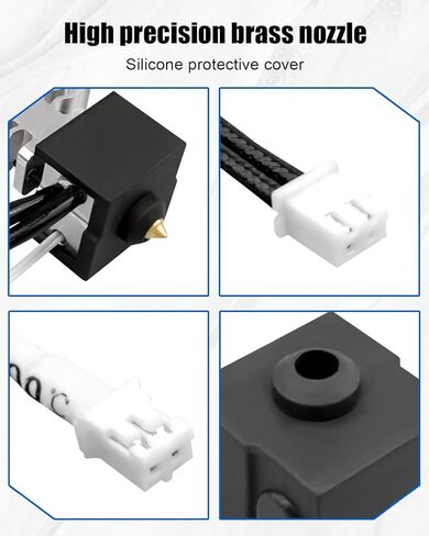 مجموعة كاملة للنهاية الساخنة للفوهة تناسب Creality Ender 5 S1 3D Printer Extruder Hotend، درجة حرارة عالية وسرعة عالية وفوهة كاملة لرأس الطباعة Hotend in Saudi Arabia