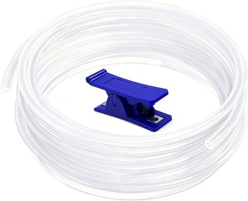 أنبوب PTFE شفاف لخيوط 1.75 مم، الطول 5 متر/16.4 قدم مع قاطع لمختبر Bambu Lab A1/A1 mini AMS/Ender 3 V3/P1S/X1C، أنبوب معرف 2.5 مم 4 مم OD Bowden مثالي لـ PLA/PETG/ABS in Saudi Arabia