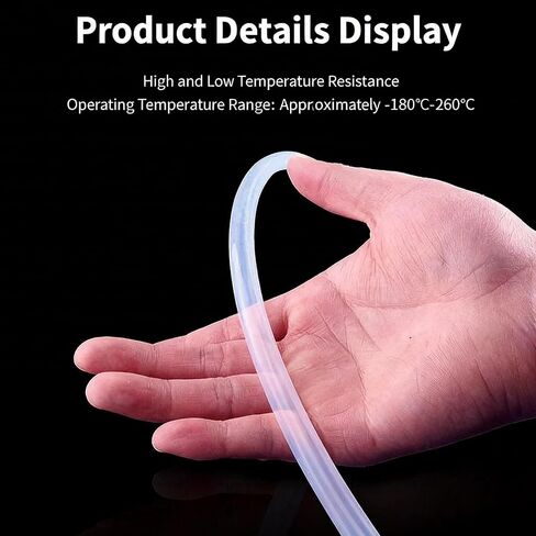 أنبوب PTFE شفاف لخيوط 1.75 مم، الطول 5 متر/16.4 قدم مع قاطع لمختبر Bambu Lab A1/A1 mini AMS/Ender 3 V3/P1S/X1C، أنبوب معرف 2.5 مم 4 مم OD Bowden مثالي لـ PLA/PETG/ABS in Saudi Arabia