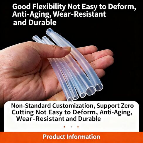 أنبوب PTFE شفاف لخيوط 1.75 مم، الطول 5 متر/16.4 قدم مع قاطع لمختبر Bambu Lab A1/A1 mini AMS/Ender 3 V3/P1S/X1C، أنبوب معرف 2.5 مم 4 مم OD Bowden مثالي لـ PLA/PETG/ABS in Saudi Arabia