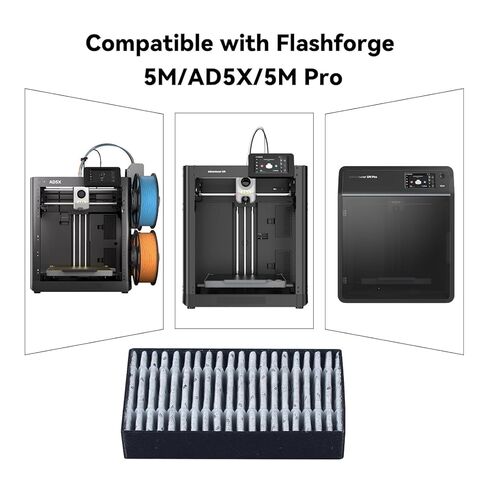 فلتر قطع غيار FYSETC لـ Flashforge AD5X: فلتر هواء الكربون المنشط AD5M HEPA مع قدرة امتصاص عالية، تنظيف الدخان الناتج عن الطباعة ثلاثية الأبعاد ABS PA PC Carbon PETG in Saudi Arabia