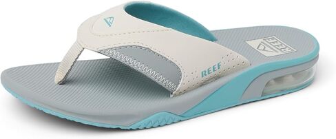 شبشب Fanning Flip Flop للأطفال من REEF، دعم للقوس، نعل خارجي متين، صديق للماء، اسكواش، 5 in Kuwait