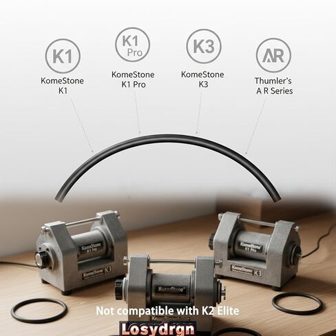 أحزمة Rock Tumbler 5 عبوات - مجموعة أحزمة بديلة من البولي يوريثان لـ KomeStone K1/K1 Pro/K3 & Thumler's A-R1/A-R2/A-R6/A-R12، حزام آلة تلميع الصخور فائق المتانة والمقاوم للحرارة in Saudi Arabia