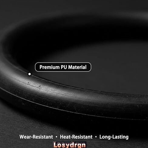 أحزمة Rock Tumbler 5 عبوات - مجموعة أحزمة بديلة من البولي يوريثان لـ KomeStone K1/K1 Pro/K3 & Thumler's A-R1/A-R2/A-R6/A-R12، حزام آلة تلميع الصخور فائق المتانة والمقاوم للحرارة in Saudi Arabia