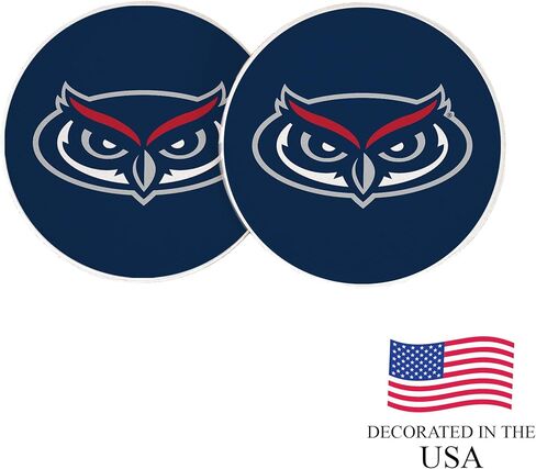 Desert Cactus Florida Atlantic University Car Coaster FAU Owls Absorbent Sandstone Car Cup Coasters Set of 2 (Design A) in Saudi Arabia