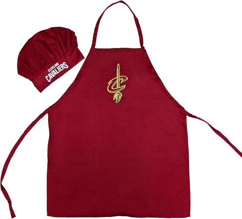 Pro Specialties Group Cleveland Cavaliers Chef Hat/Apron Set, Team Colors, One Size in Saudi Arabia