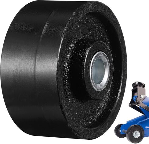Cabilock Jack Front Wheel Replacement, 2.5 Inch Iron Floor Jack Parts for 2 Ton Hydraulic Horizontal Floor Automotive RV Stabilization, Universal Roller Accessory with Professional Bearing in Saudi Arabia