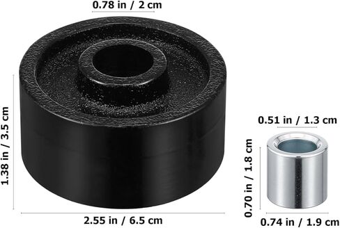 Cabilock Jack Front Wheel Replacement, 2.5 Inch Iron Floor Jack Parts for 2 Ton Hydraulic Horizontal Floor Automotive RV Stabilization, Universal Roller Accessory with Professional Bearing in Saudi Arabia