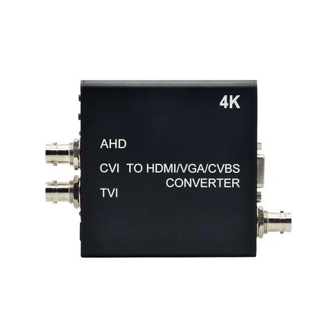 محول 4K TVI/AHD/CVI إلى HDMI/VGA/VCVBS يدعم الكاميرا حتى مدخل 4K(8MP)، حلقة BNC واحدة للشاشة أو DVR in Kuwait