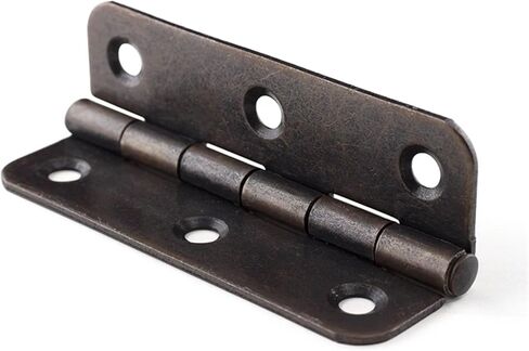 3 Inch Antique Copper Iron Round Corner Hinges Open 270 Degree Furniture Hinge with Free Screws 1Pcs in Saudi Arabia