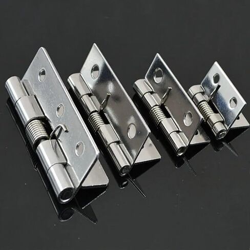 304 Stainless Steel Spring Hinge Automatic Cabinet Door Wardrobe Hardware and Furniture Fittings 2Pcs(1 inch) in Saudi Arabia