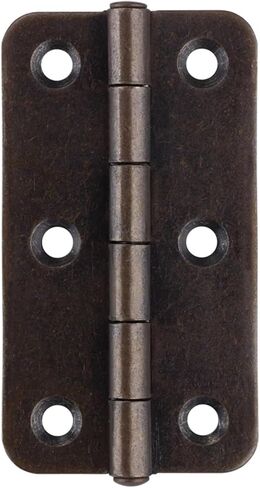 3 Inch Antique Copper Iron Round Corner Hinges Open 270 Degree Furniture Hinge with Free Screws 1Pcs in Saudi Arabia