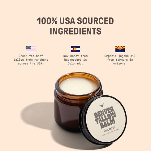 Relaxation Tallow Balm – With Lavender Essential Oil, Grassfed Beef Tallow, Raw Honey – Calming Balm – 2oz in Saudi Arabia