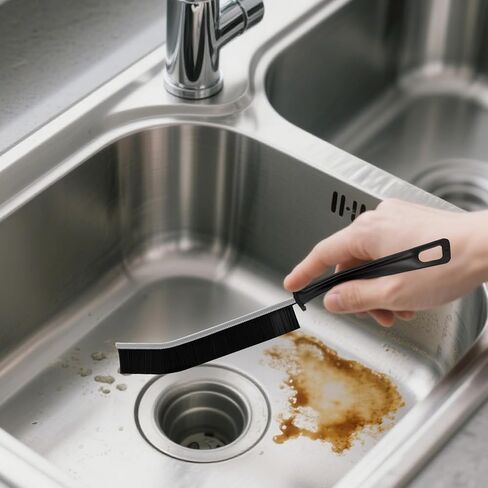4 Pcs Hard Bristle Crevice Cleaning Brush Set, Crevice Gap Cleaning Brushes Tools, Grout Cleaner Brush for Household Bathroom Kitchen Sink Toilet Window Track Groove Gap Cleaner Tools in Saudi Arabia