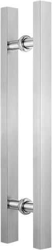 Rose Gold Modern Commercial Rectangle Glass Door Handle Pull - Sleek Barn Door Handle for Office Entryway - Stylish Front Door Pull Handle in Saudi Arabia