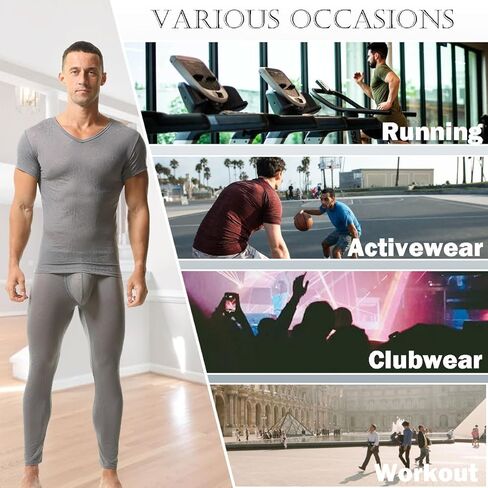 طماق Activewear رجالي انظر من خلال السراويل الضيقة الطويلة الصلبة الدانتيل طماق اليوغا السراويل in Kuwait
