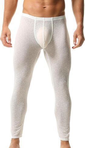 طماق Activewear رجالي انظر من خلال السراويل الضيقة الطويلة الصلبة الدانتيل طماق اليوغا السراويل in Kuwait