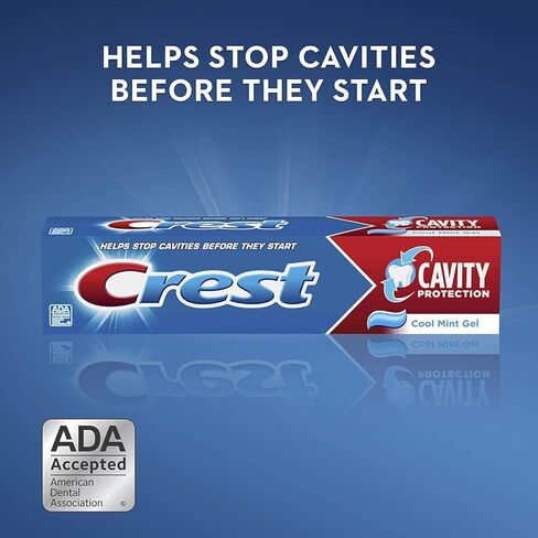 Crest Cavity Protection Toothpaste Gel Cool Mint 8.20 oz (Pack of 4) in Saudi Arabia