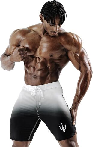 FIED IFBB Men’s Physique Board Shorts 15" Competition Posing Trunks Bodybuilding Stage Shorts Quick Dry Stretch in Saudi Arabia