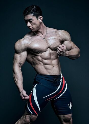 FIED IFBB شورت اللياقة البدنية للرجال مقاس 15 بوصة، سروال كمال الأجسام، سريع الجفاف in Kuwait