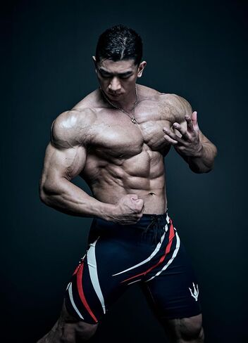 FIED IFBB شورت اللياقة البدنية للرجال مقاس 15 بوصة، سروال كمال الأجسام، سريع الجفاف in Kuwait