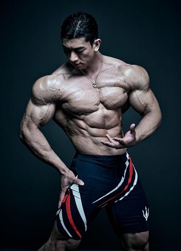 FIED IFBB شورت اللياقة البدنية للرجال مقاس 15 بوصة، سروال كمال الأجسام، سريع الجفاف in Kuwait