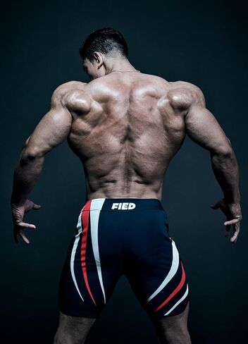 FIED IFBB شورت اللياقة البدنية للرجال مقاس 15 بوصة، سروال كمال الأجسام، سريع الجفاف in Kuwait