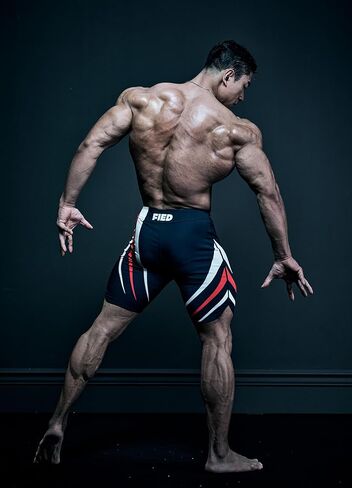 FIED IFBB شورت اللياقة البدنية للرجال مقاس 15 بوصة، سروال كمال الأجسام، سريع الجفاف in Kuwait