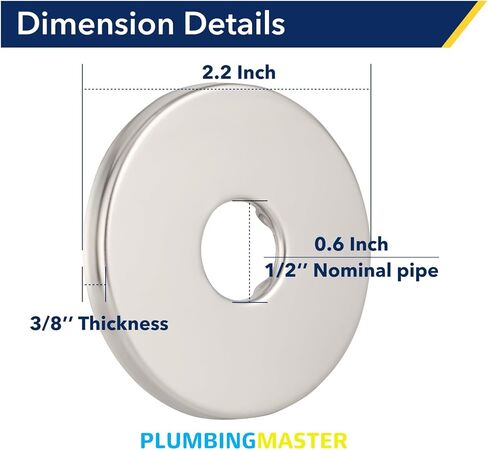1/2 Inch Modern Shower Arm Flange,Universal Replacement Escutcheon Cover Plate Round Escutcheon Cover Plate for Shower Head Arm（10pcs） in Saudi Arabia