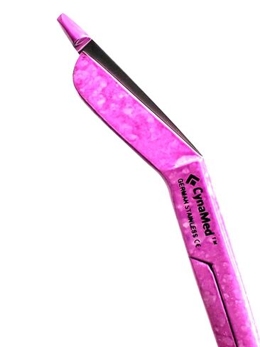 Cynamed Premium German Stainless- 1 EA Pink Dew Drops Pattern Color Lister Bandage Scissors 5.5" (14cm), Stainless Steel in Saudi Arabia