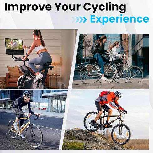 Gel Bike Seat Cushion Cover with Adjustable Velcro Straps, Universal Comfort Padded Seat for Men & Women, Fits Peloton, Indoor & Outdoor Bicycles (11"x7") in Saudi Arabia